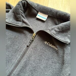 Black Colombia Zip Up Sweater